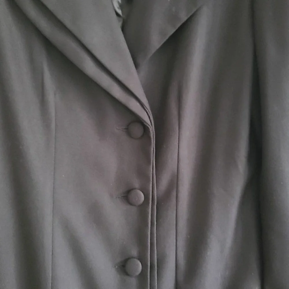 LANI THE LABEL Black Camden Blazer Mini Dress Bell Sleeve Button Black Womens XS - Picture 5 of 13